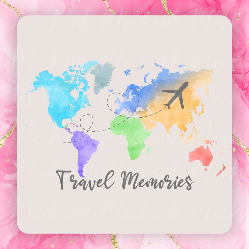 Travel Memories 2 PNG Digital Design