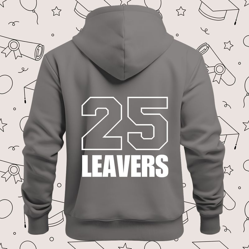 Leavers 25 White Design 1 DTF Decal