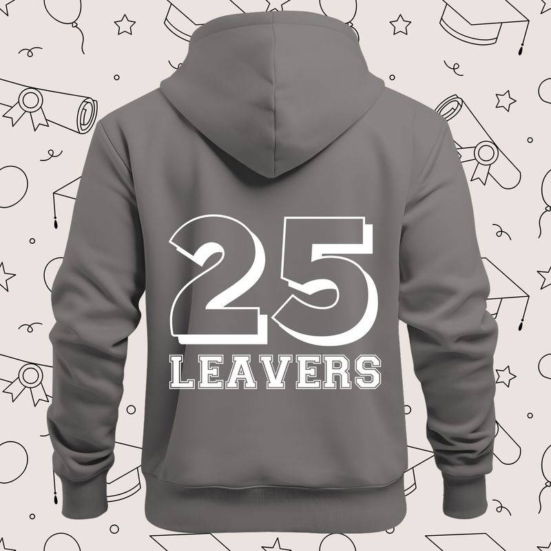 Leavers 25 White Design 3 DTF Decal