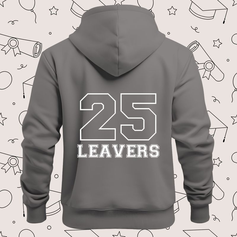 Leavers 25 White Design 2 DTF Decal