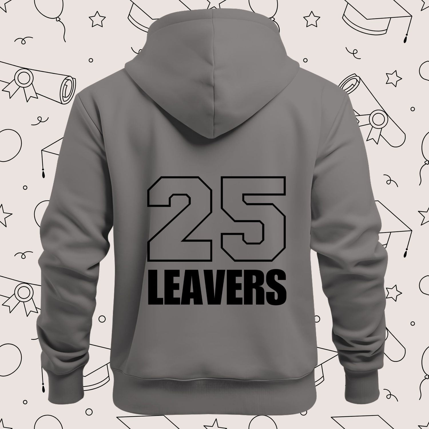Leavers 25 Black Design 1 DTF Decal