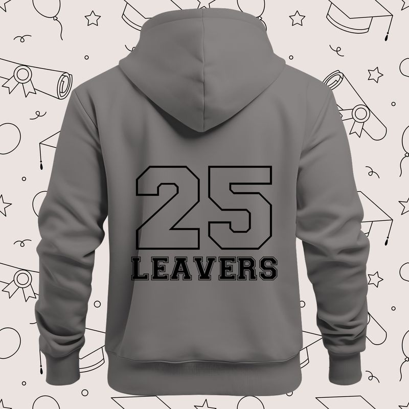 Leavers 25 Black Design 2 DTF Decal