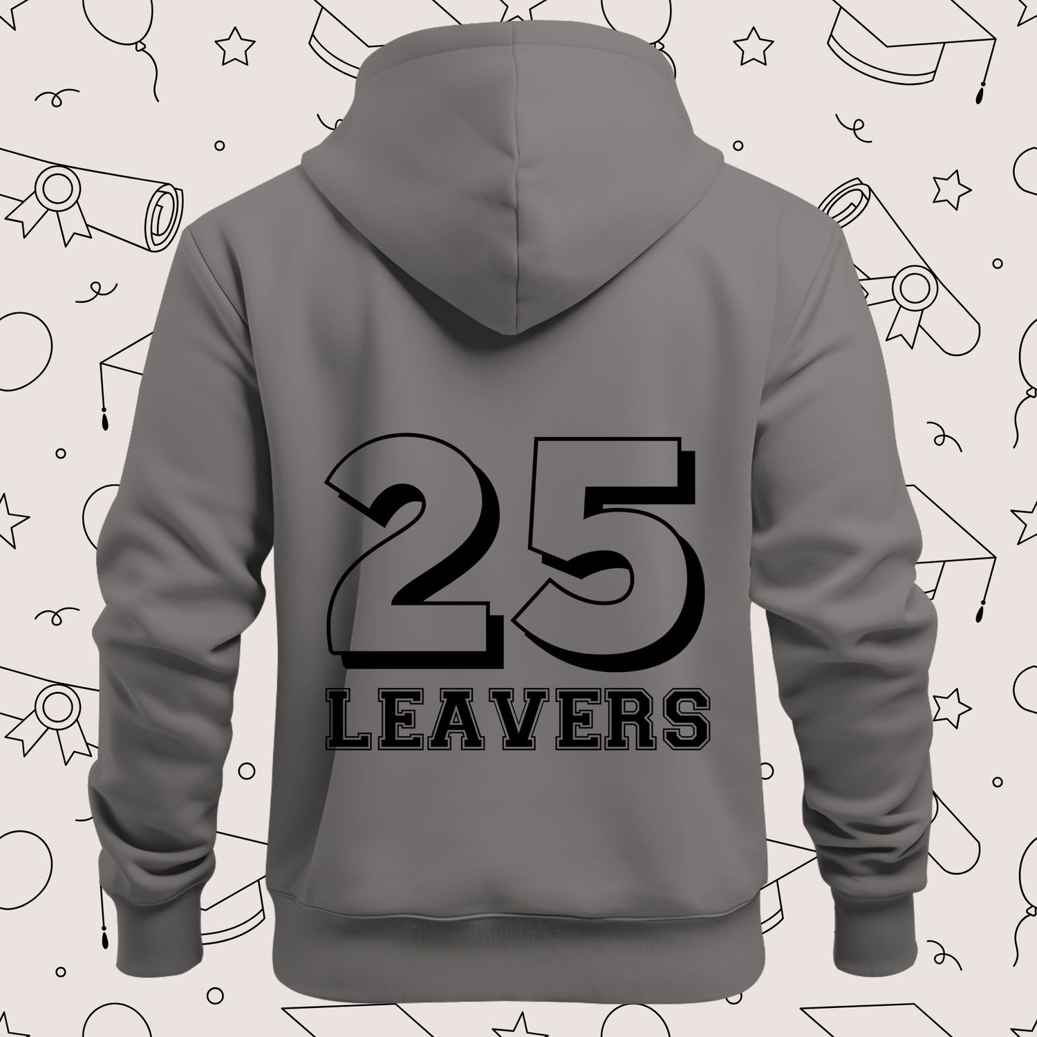Leavers 25 Black Design 3 DTF Decal