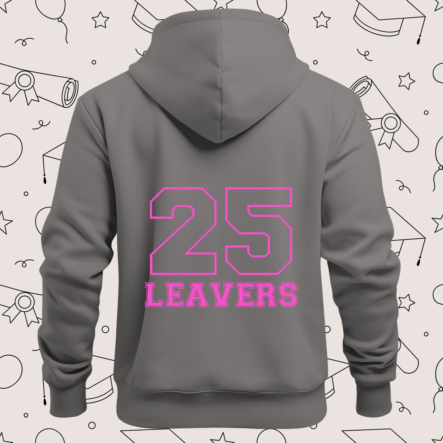 Leavers 25 Pink Design 1 DTF Decal