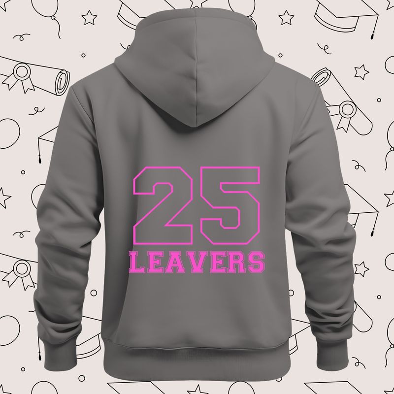 Leavers 25 Pink Design 1 DTF Decal