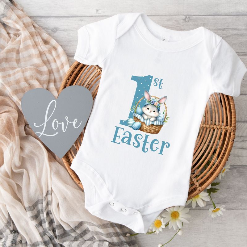 1st Easter Little Bunny UVDTF or DTF Decal