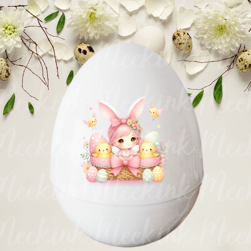 Pink Easter Fairy Chicks UVDTF or DTF Decal