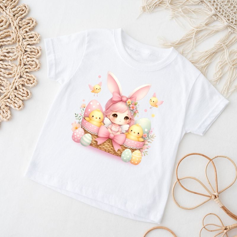 Pink Easter Fairy Chicks Design 2 UVDTF or DTF Decal