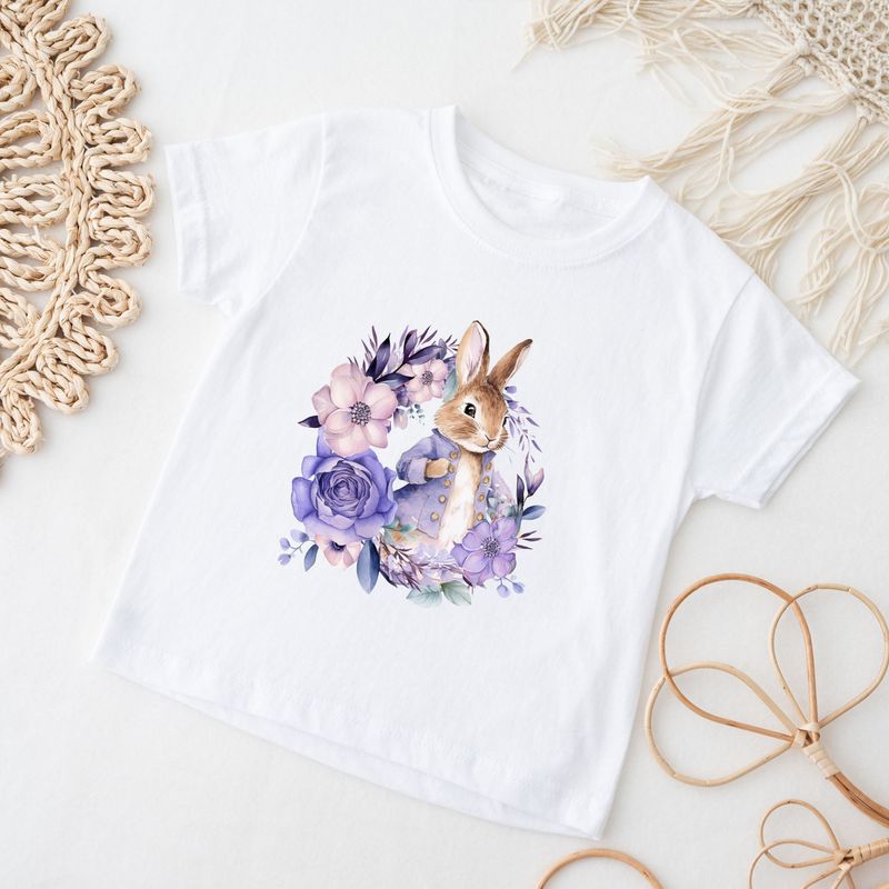 Lilac Bunny Design 3 UVDTF or DTF Decal