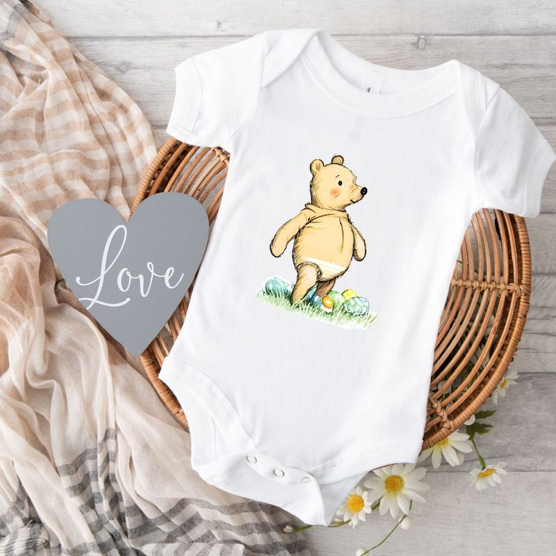 Cute Easter Bear UVDTF or DTF Decal