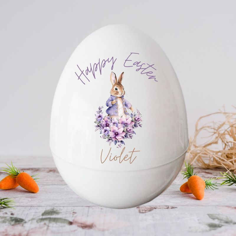 Violet Easter Bunny Personalised Happy Easter UVDTF Jumbo Egg Print