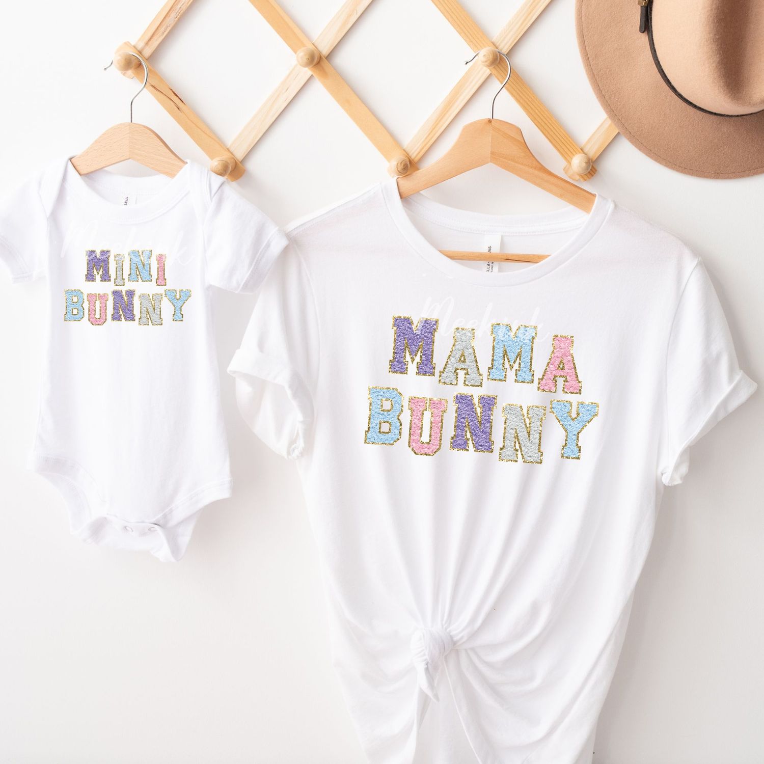 Faux Effect Glitter Mama &amp; Mini DTF Decal