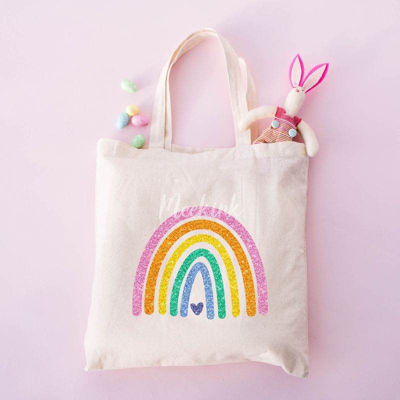 Faux Glitter Effect Rainbow DTF Decal