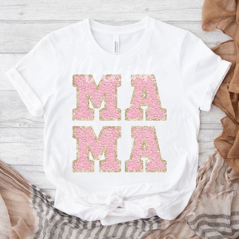 Faux Glitter Effect MAMA DTF Decal