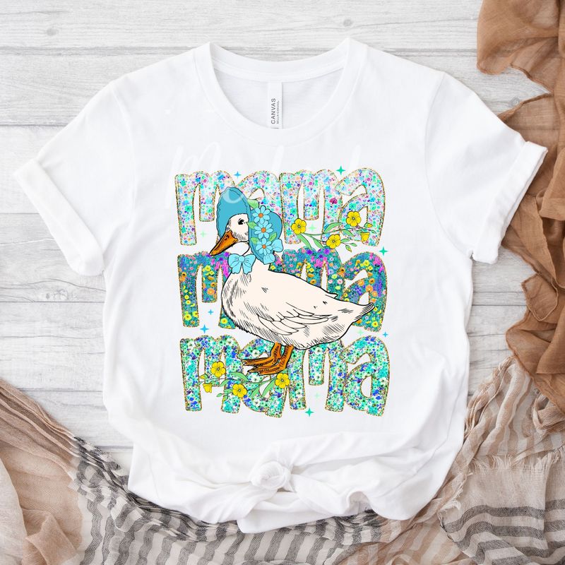 Faux Glitter Outline Effect Mama Goose DTF Decal