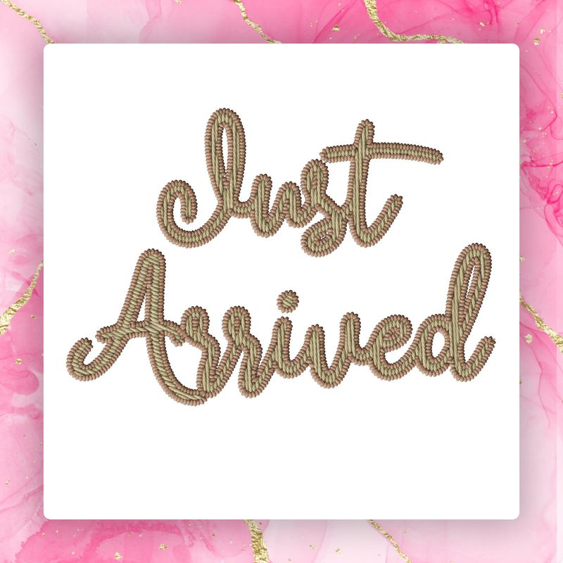 Faux Embroidery Effect Just Arrived DTF Decal