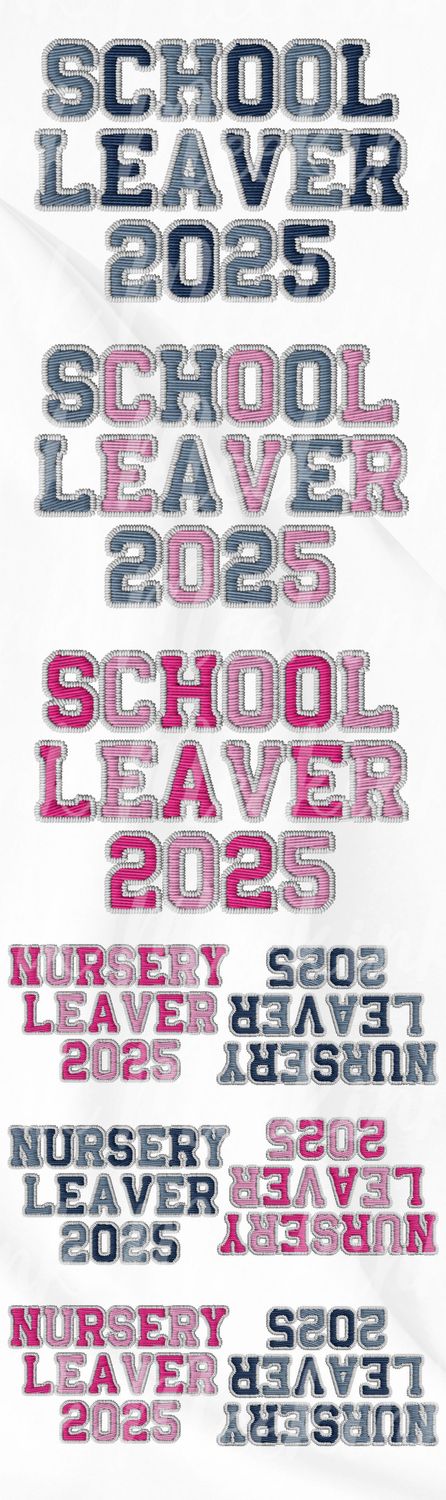 1 Meter Leavers Mixed Faux Embroidery Effect DTF Decals