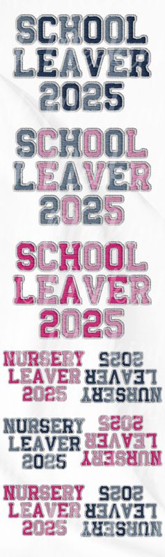 1 Meter Leavers Mixed Faux Embroidery Effect DTF Decals