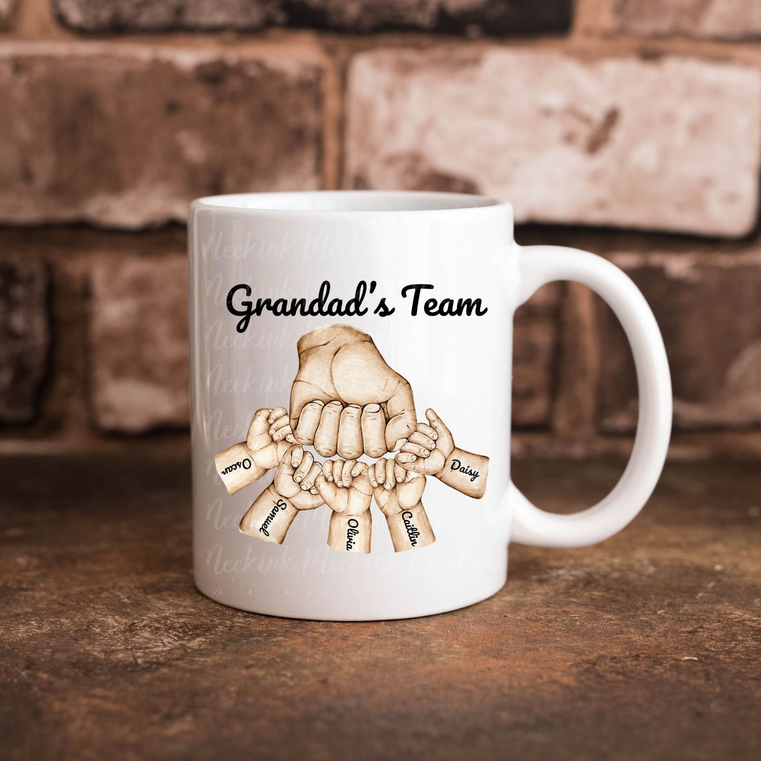 Grandad&#39;s Team Loving Fist Bump UVDTF or DTF Decal