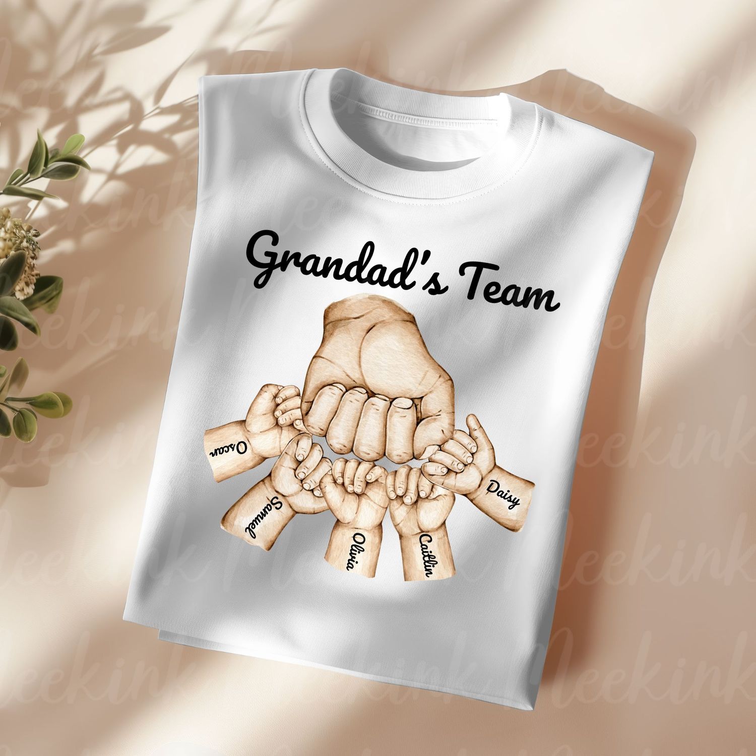 Grandad&#39;s Team Loving Hands UVDTF or DTF Decal