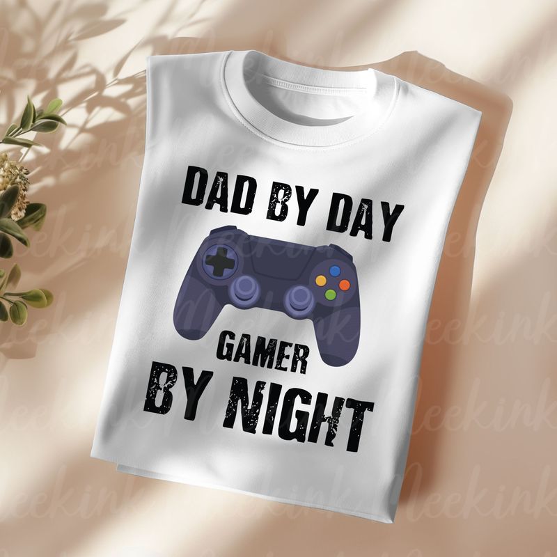 Dad By Day Gamer UVDTF or DTF Decal
