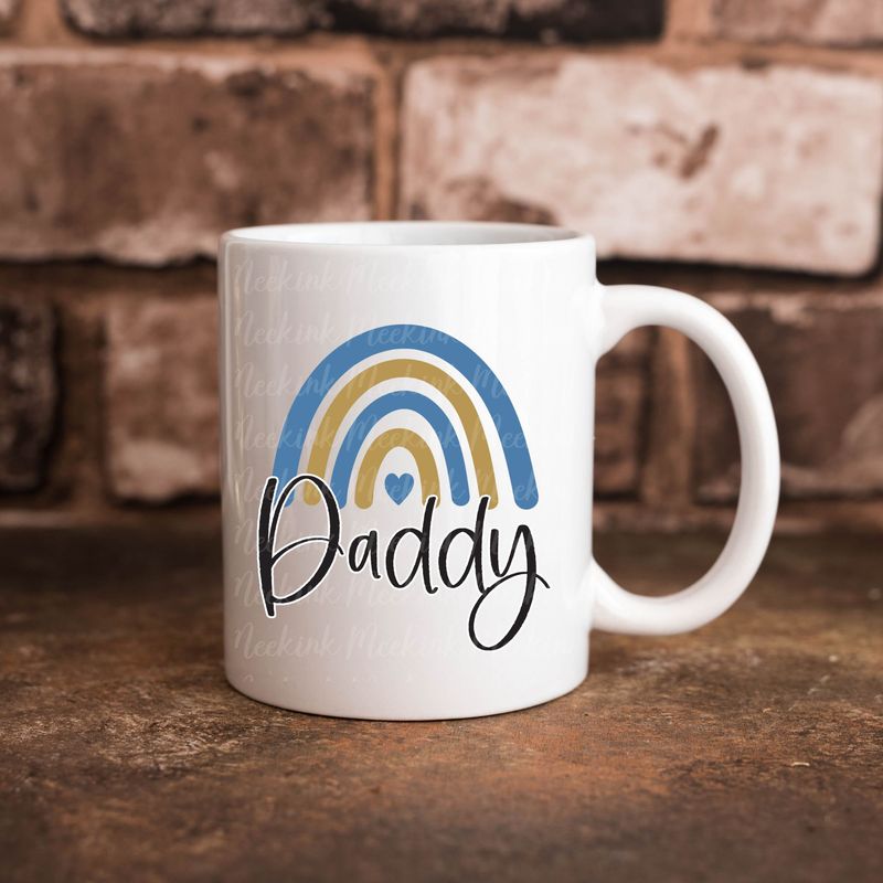 Daddy Rainbow UVDTF or DTF Decal