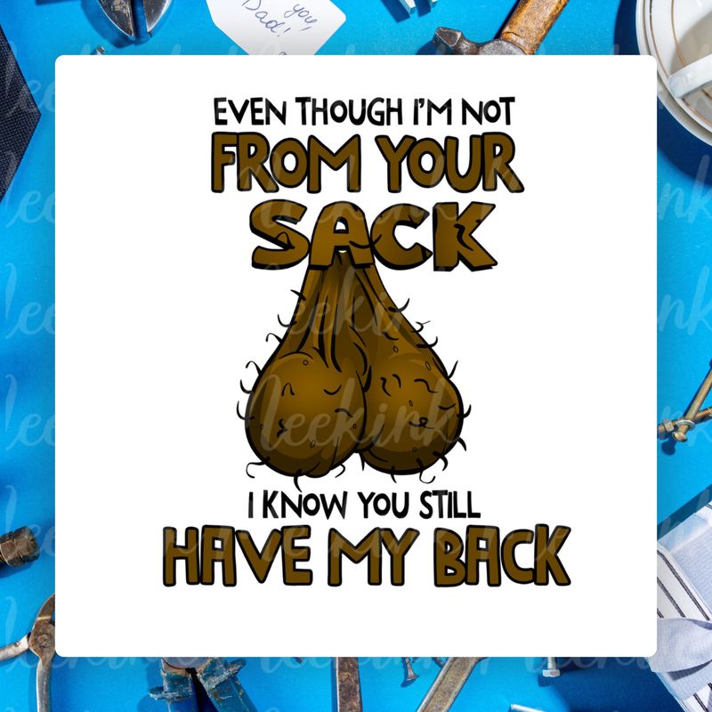 Ball Sack Design 1 UVDTF or DTF Decal