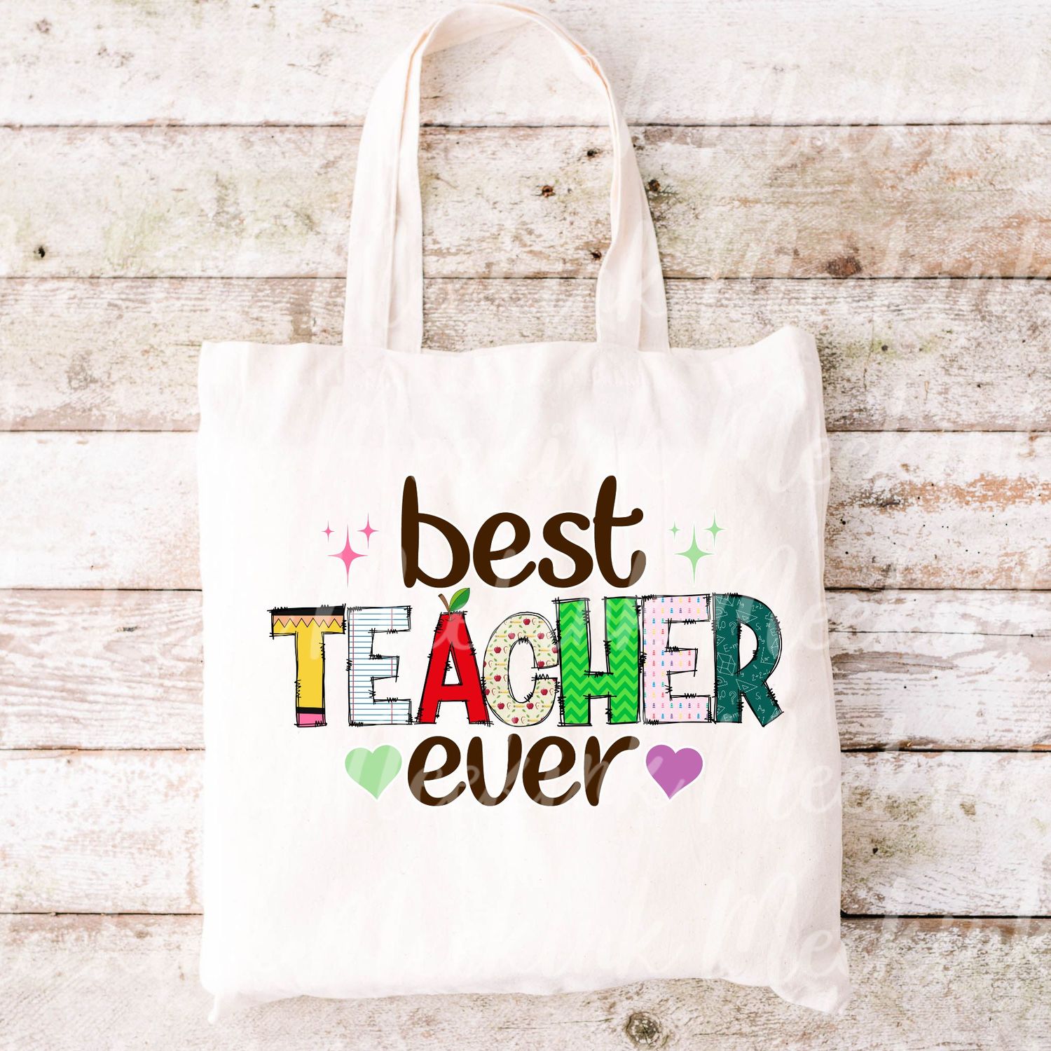 Best Teacher Ever UVDTF or DTF Decal