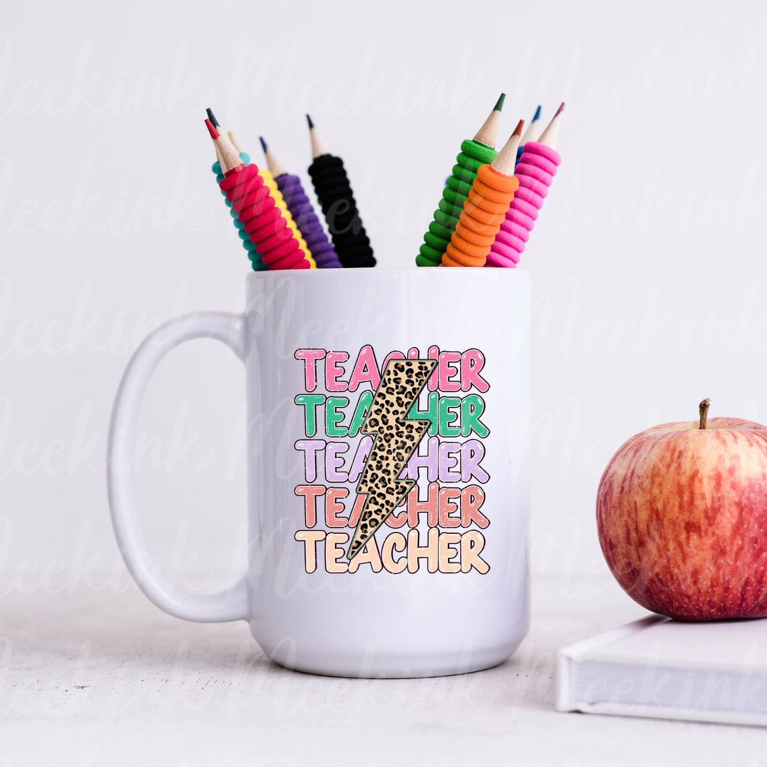 Teacher Leopard Flash UVDTF or DTF Decal
