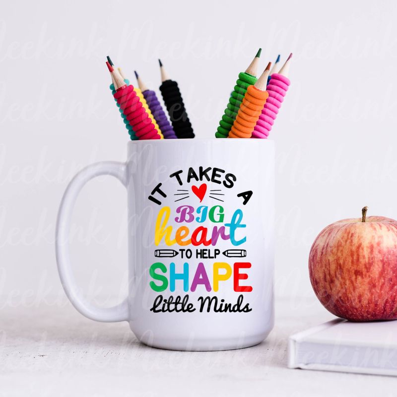 Takes A Big Heart Design 2 UVDTF or DTF Decal
