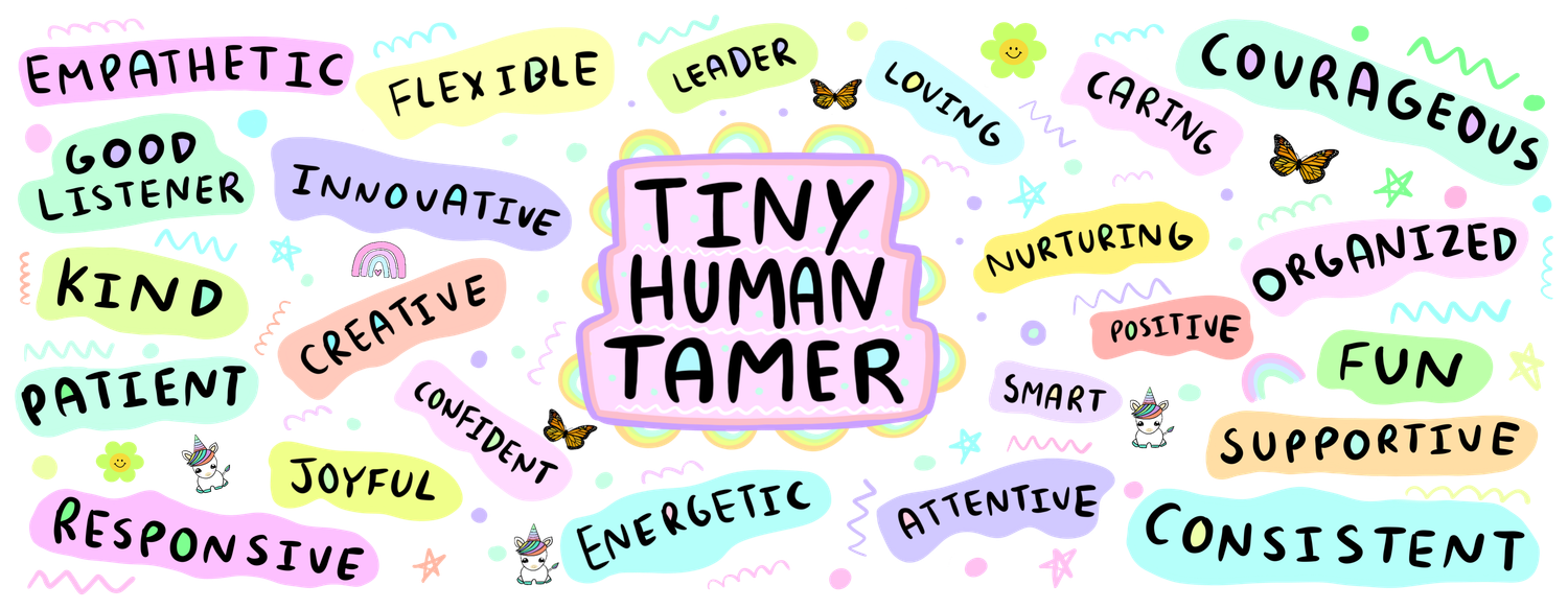 11oz Mug UVDTF Tiny Human Tamer Affirmations Wrap