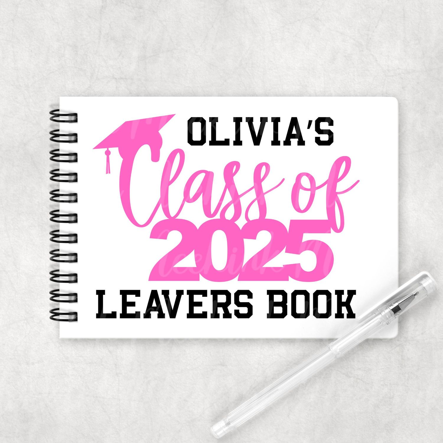 Class Of 2025 Pink UVDTF Decal