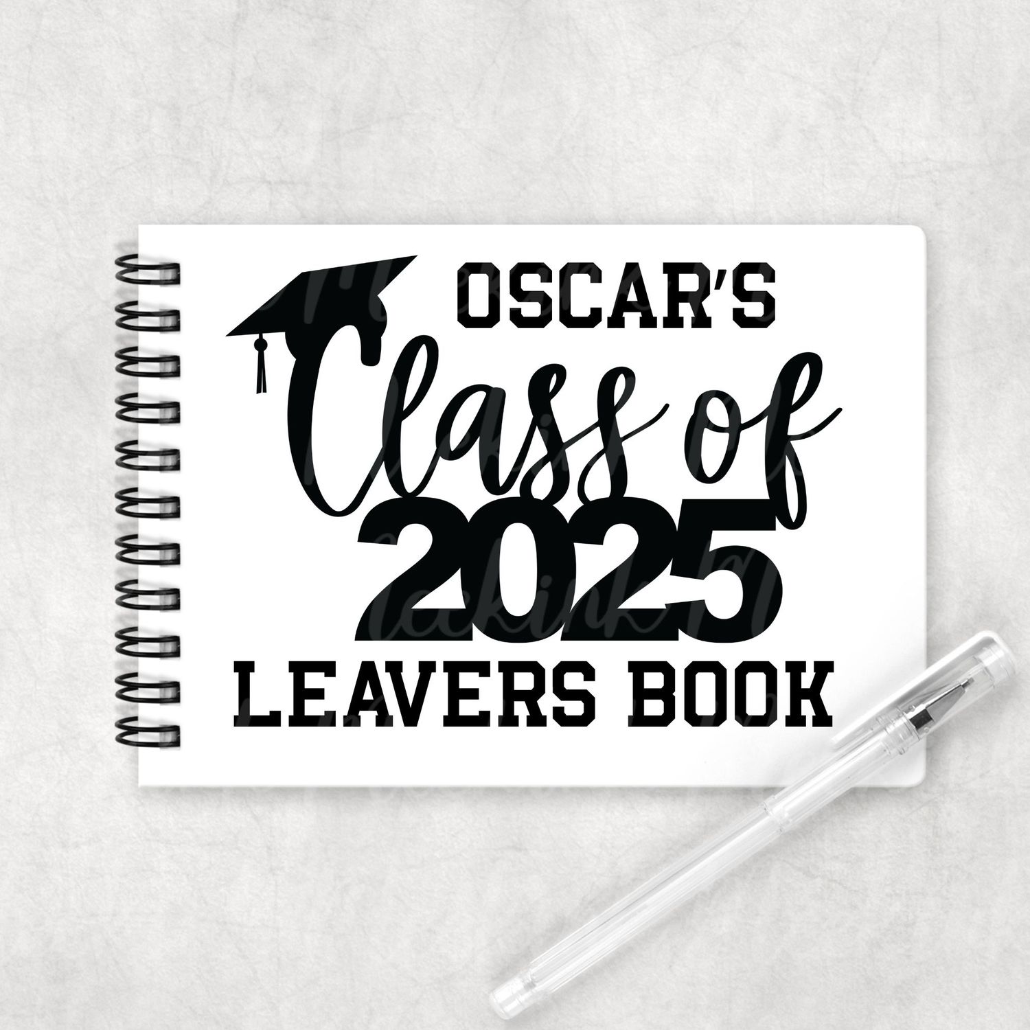 Class Of 2025 Black UVDTF Decal