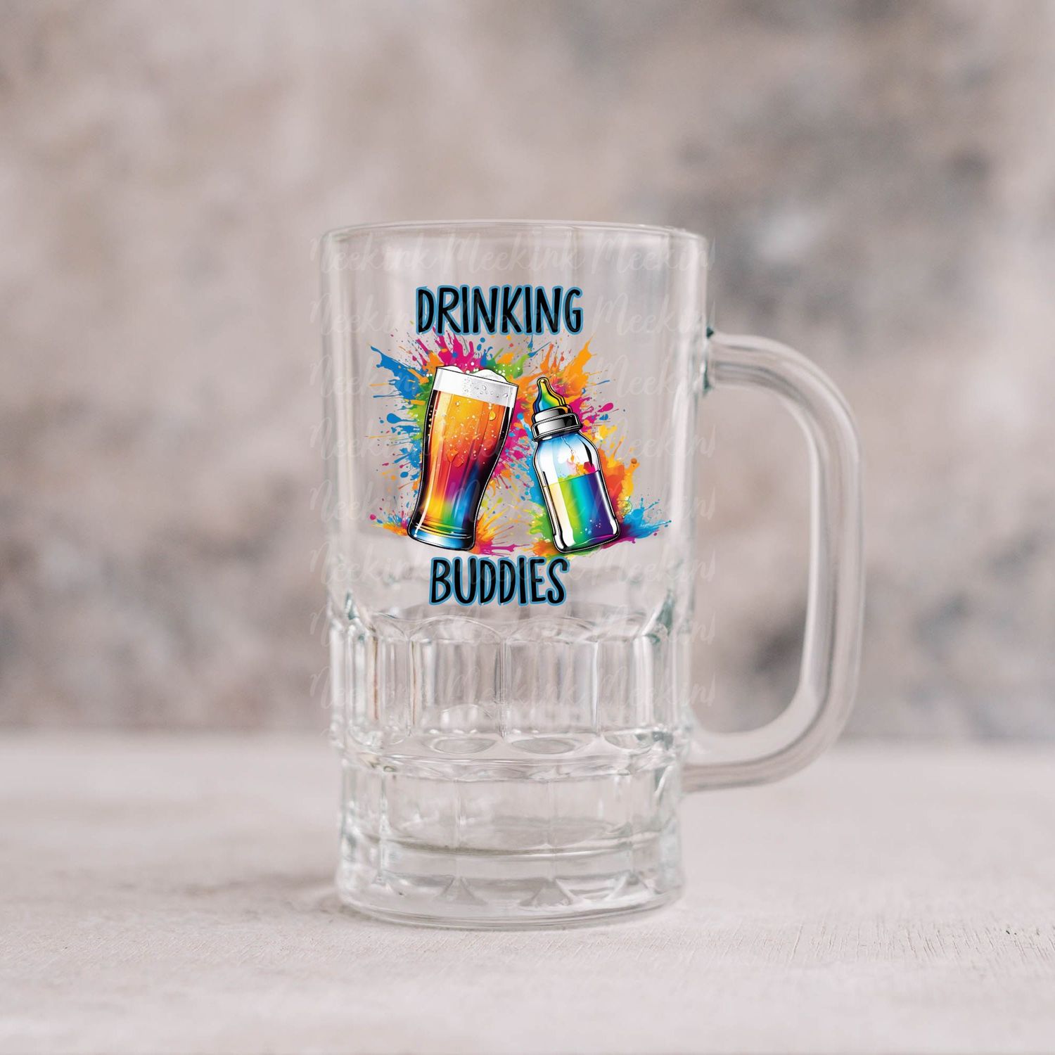Drinking Buddies UVDTF or DTF Decal