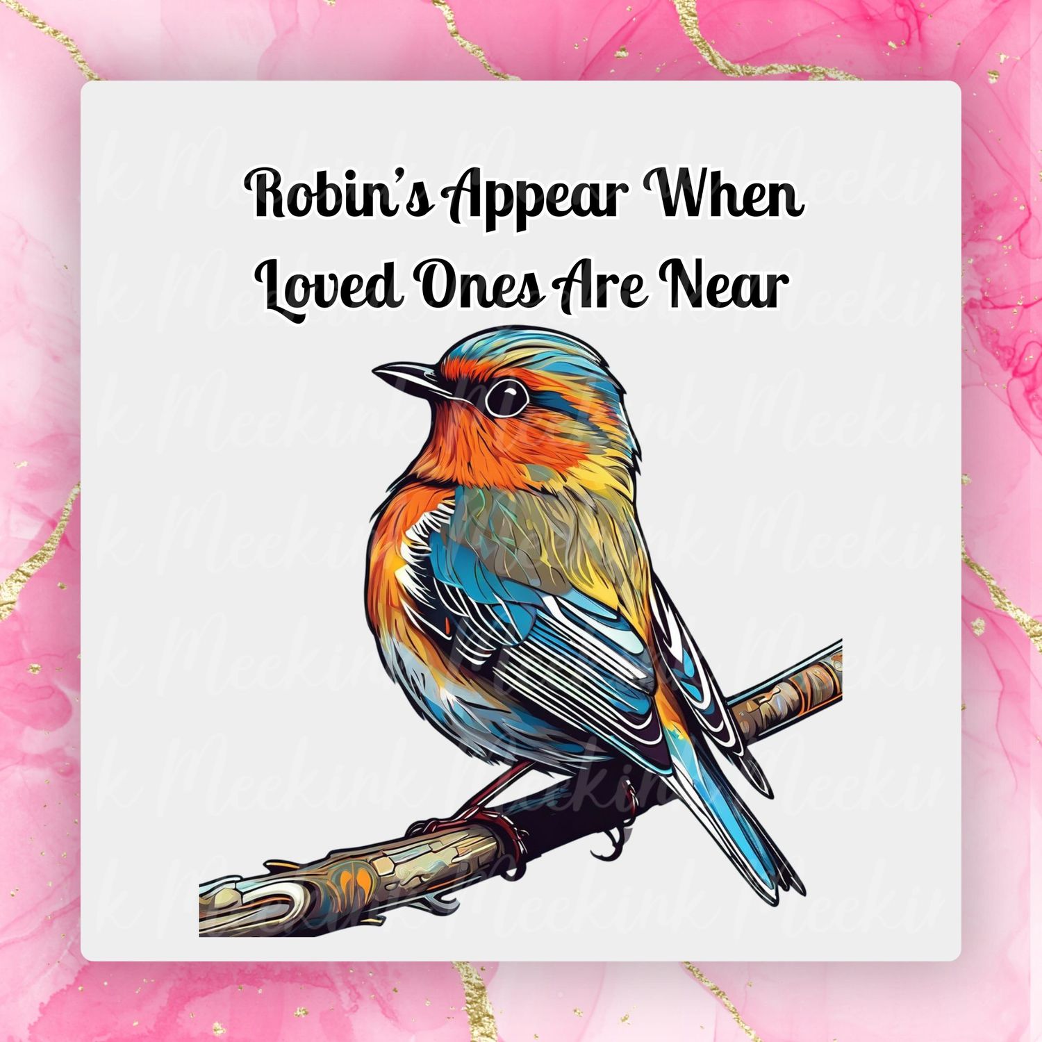 Robins Appear UVDTF or DTF Decal