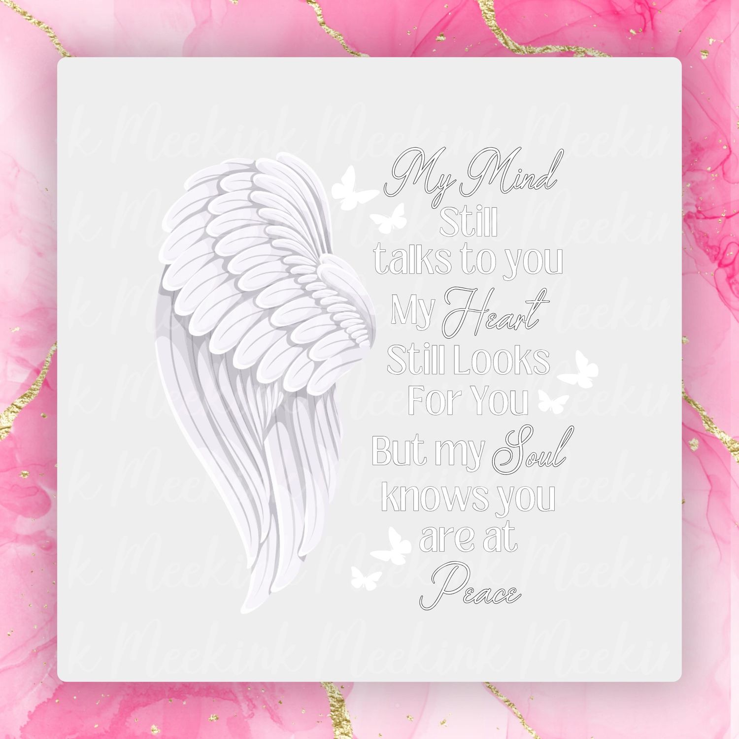 At Peace UVDTF or DTF Decal