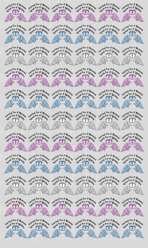 Memorial Blank&#39;s Mixed Baby Carried For A Moment Half Meter Sheet UVDTF or DTF Decal