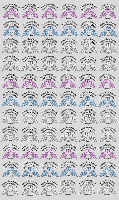 Memorial Title&#39;s Mixed Baby Carried For A Moment Half Meter Sheet UVDTF or DTF Decal