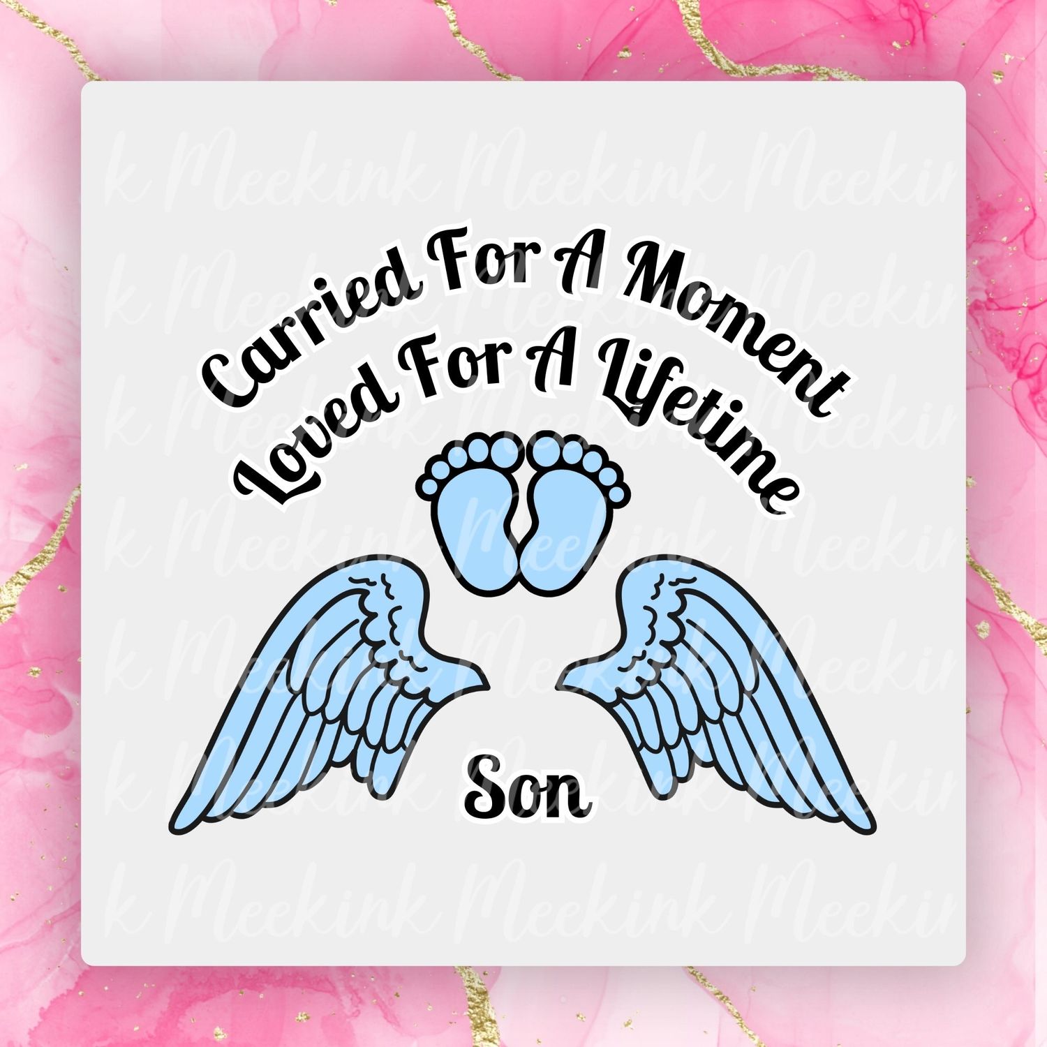 Carried For A Moment Son UVDTF or DTF Decal