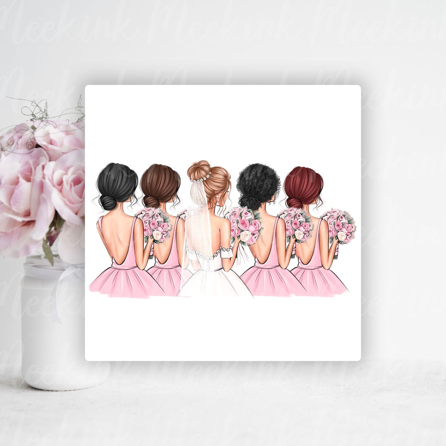Forward Facing Evening Dress Girls UVDTF or DTF Decal