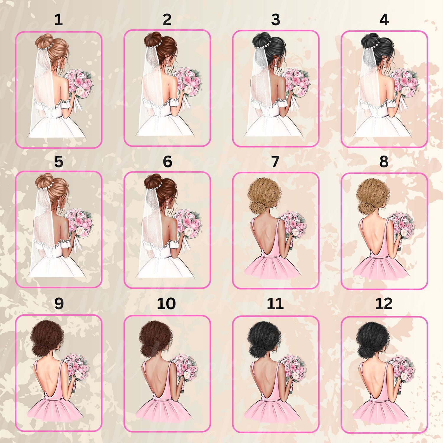 Forward Facing Evening Dress Girls UVDTF or DTF Decal