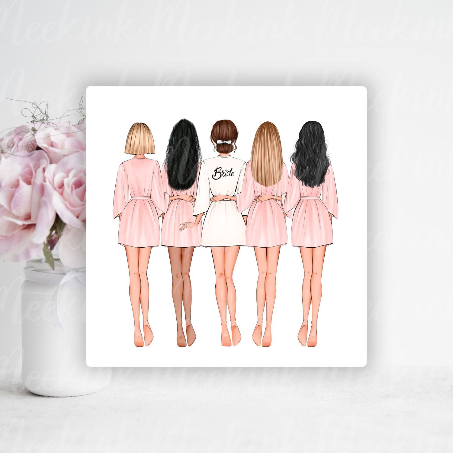 Bridal Shower UVDTF or DTF Decal