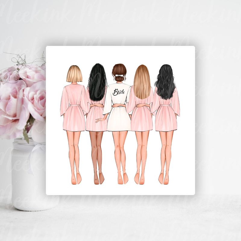 Bridal Shower UVDTF or DTF Decal