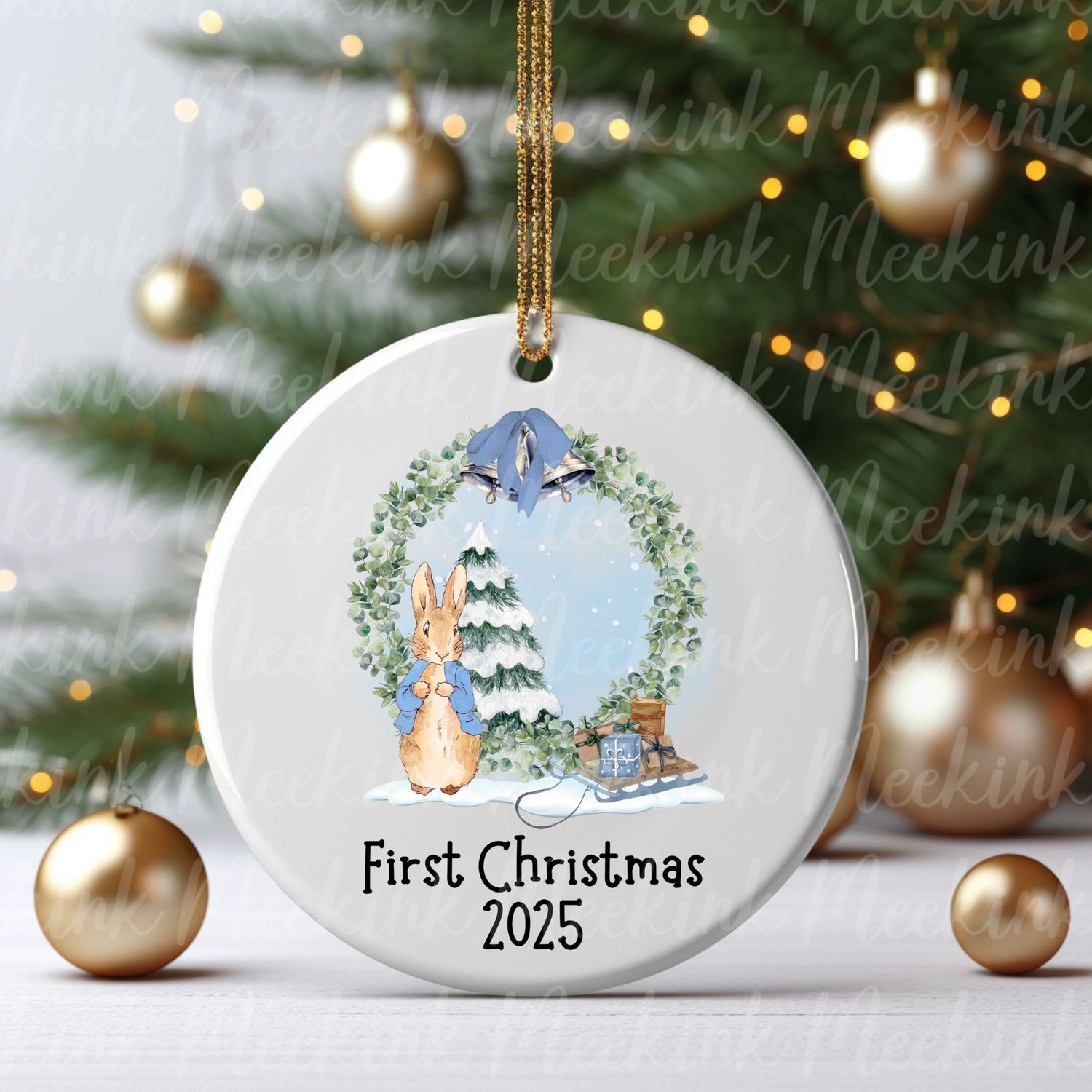 1st Christmas Design 1 UVDTF or DTF Decal