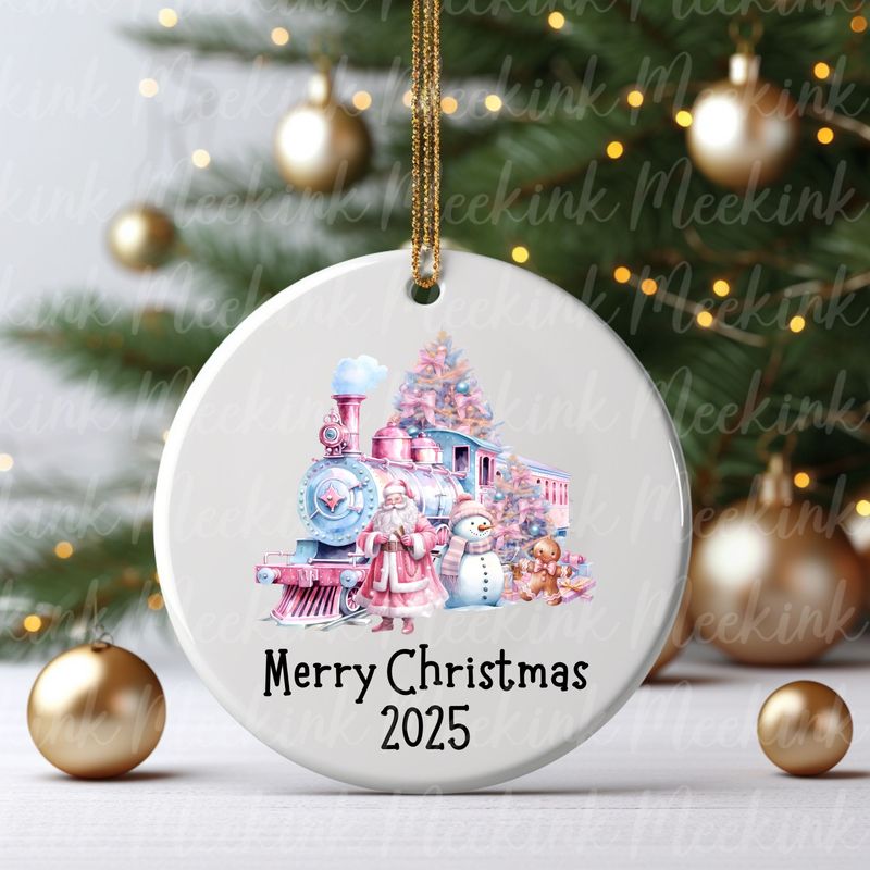 Merry Christmas 2025 Design 2 UVDTF or DTF Decal