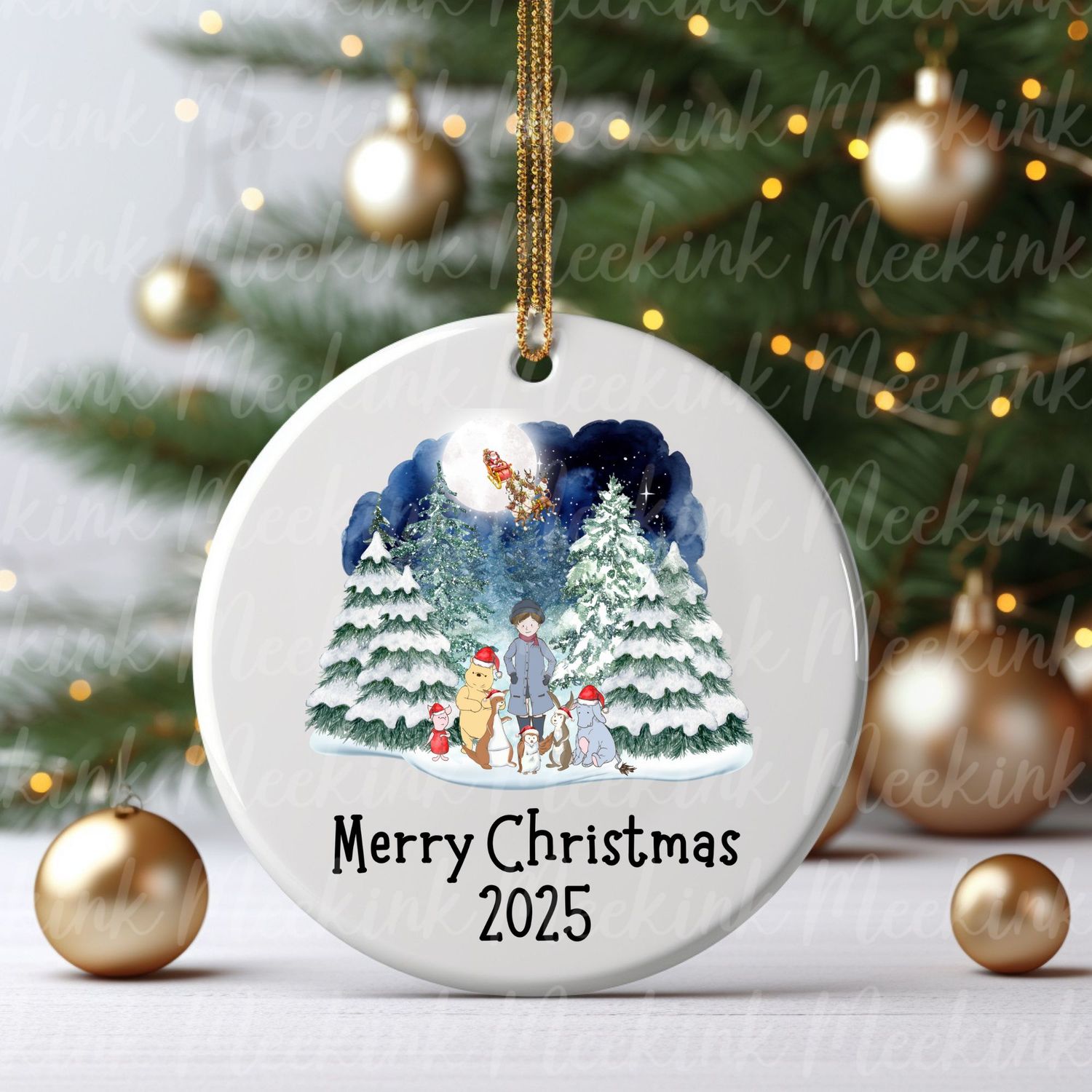 Merry Christmas 2025 Design 5 UVDTF or DTF Decal
