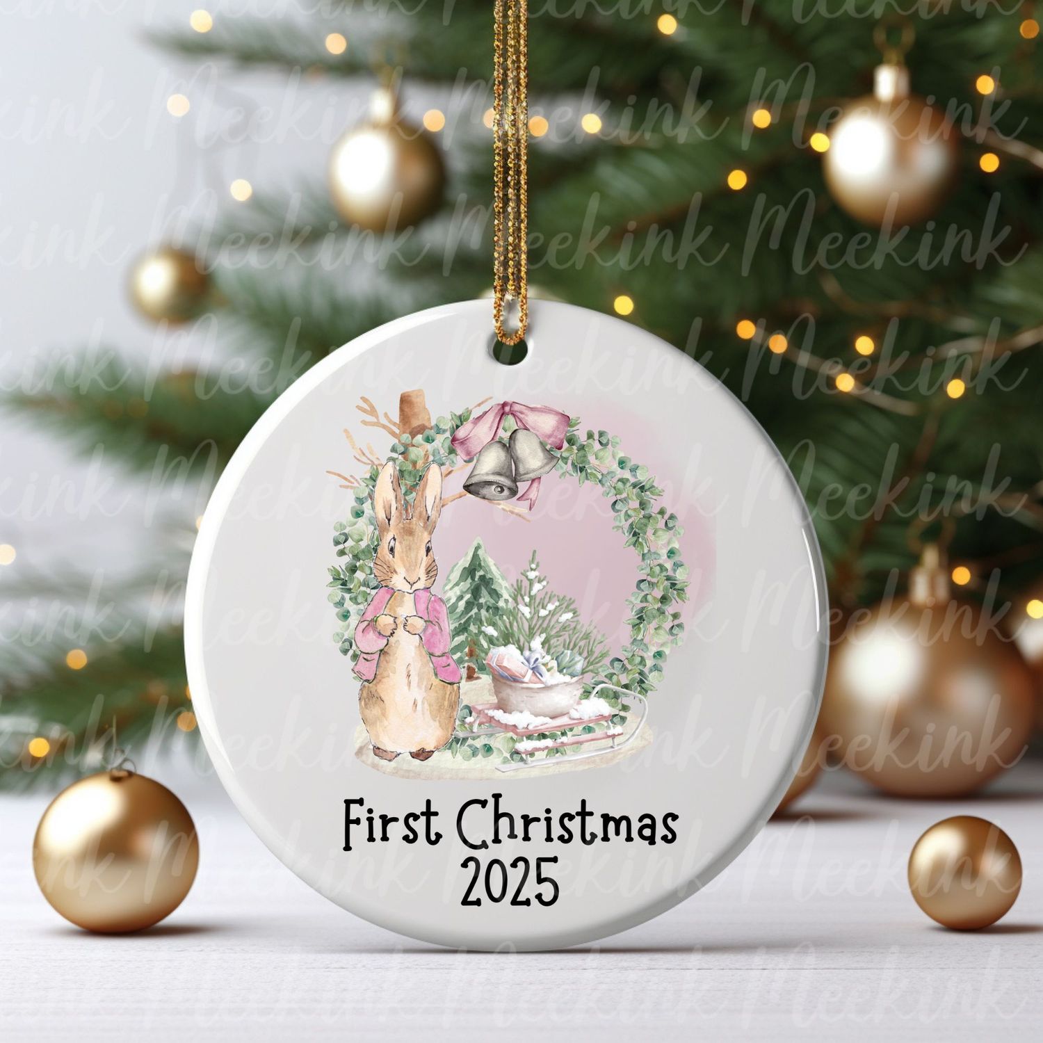 1st Christmas Design 4 UVDTF or DTF Decal