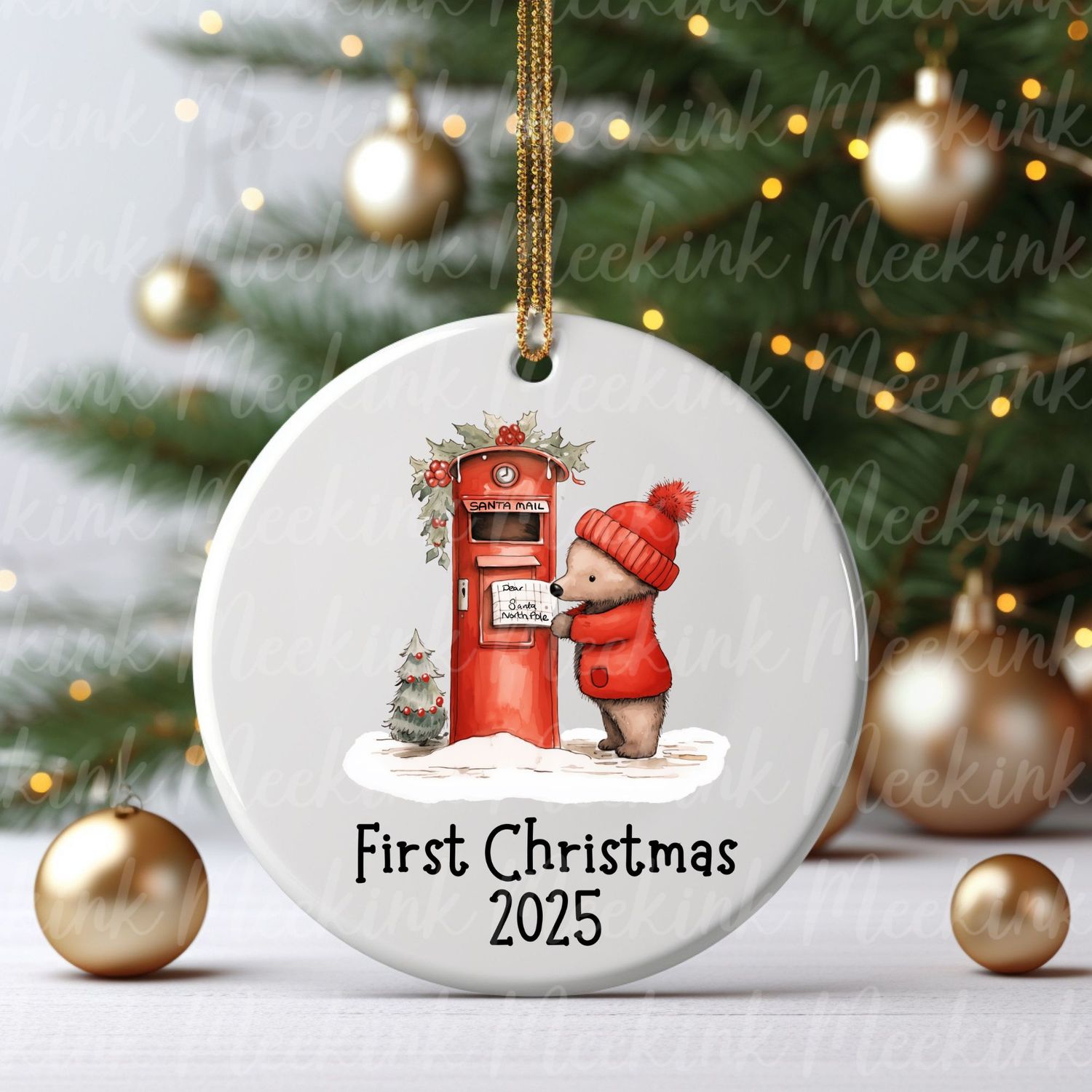 Merry Christmas 2025 UVDTF or DTF Decal
