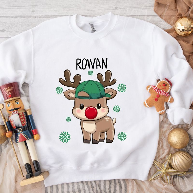 Little Reindeer Boy DTF Decal