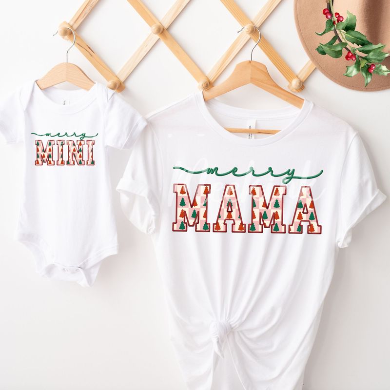 Christmas Mama &amp; Mini DTF Decals